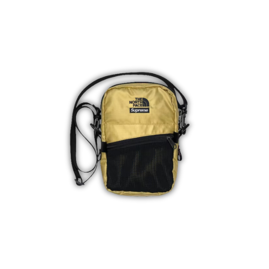 Supreme the north face metallic deals shoulder bag gold
