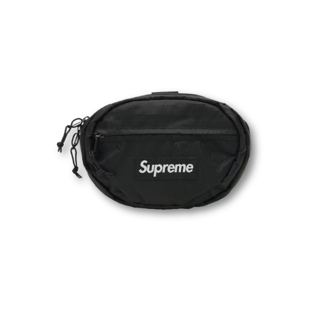 Supreme fw18 black waist best sale bag
