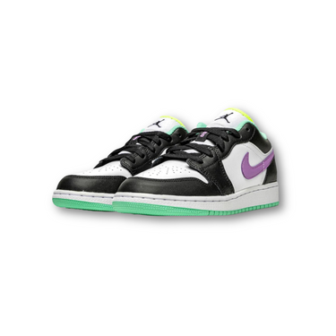 Air Jordan 1 Low Green Glow Violet Shock (GS)