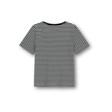 Marithé François Girbaud W Deep Neck Ringer Tee Black