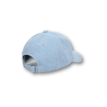 Marithé François Girbaud Denim Washing Regular Logo Ball Cap Light Blue