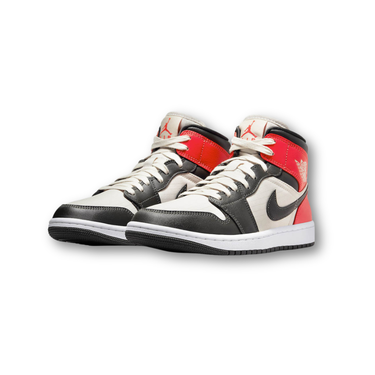 Jordan 1 Mid Newsprint Light Orewood Brown (Women's)
