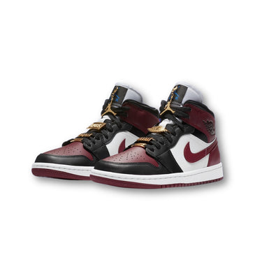 Air Jordan 1 Mid SE Black Dark Beetroot (W)