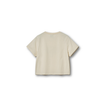 Marithé François Girbaud Mouvement W Aerocool Crop Tee Cream