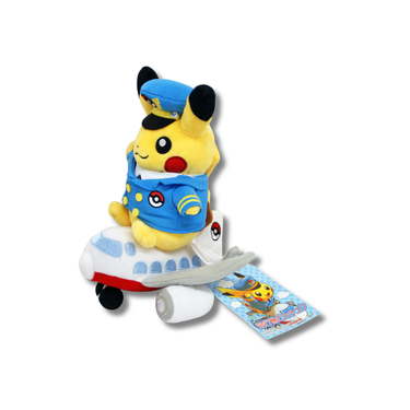 Pokemon Center Original Plush Doll Airplane Pikachu