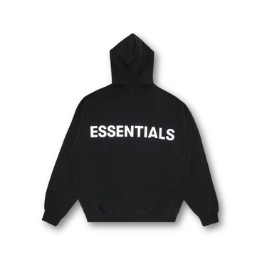Fear of God Essentials 3M Logo Pullover Hoodie Black/White