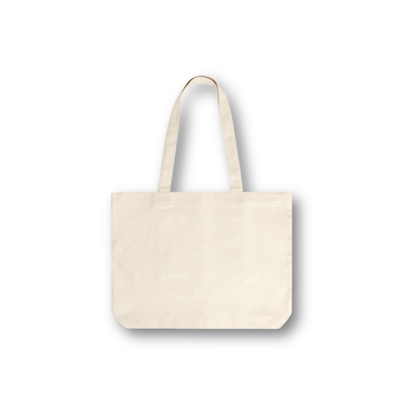 Marithé François Girbaud Classic Logo Stamp Eco Bag Cream