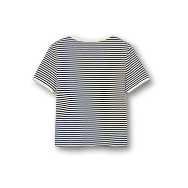 Marithé François Girbaud W Deep Neck Ringer Tee Navy
