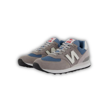 New Balance 574 Grey Navy White Leather