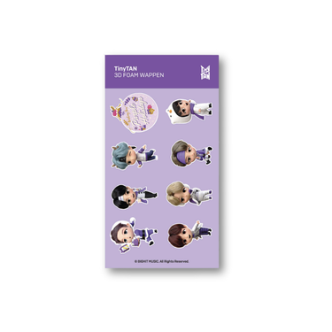 TinyTAN 3D Wappen Purple Holidays