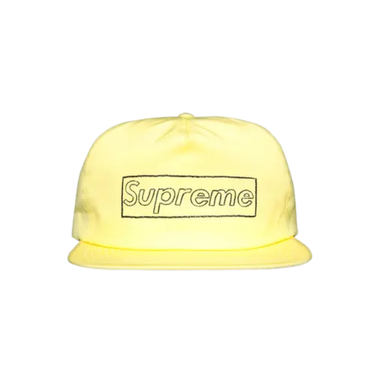 Supreme Kaws Chalk Logo 5-Panel Pale Yellow