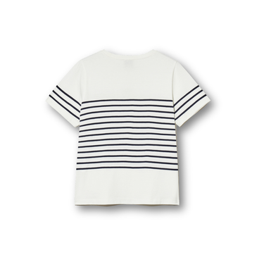 Marithé François Girbaud W Stripe Tee White