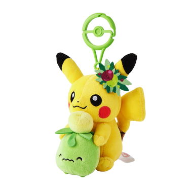 Pokémon Center Kagawa Pikachu & Minibu Mascot with Carabiner