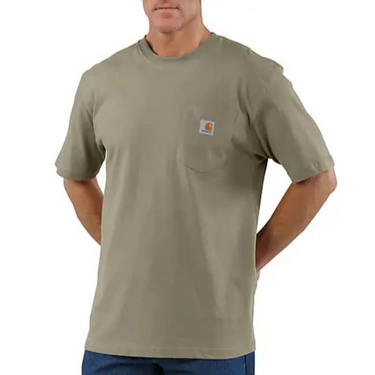 Carhartt Men's Loose Fit Heavyweight Short-Sleeve Pocket T-Shirt Desert