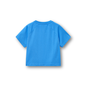 Marithé François Girbaud W Lettering Logo Crop Tee Vintage Blue