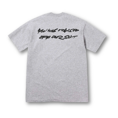 Supreme Futura Box Logo Tee Heather Grey