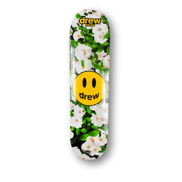 Drew House White Flowers Skate Deck Rust