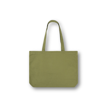 Marithé François Girbaud Classic Logo Stamp Eco Bag Olive