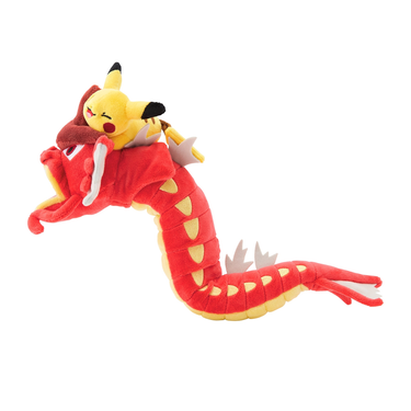 Pokemon Center Hiroshima R Plush Toy Red Gyarados and Pikachu