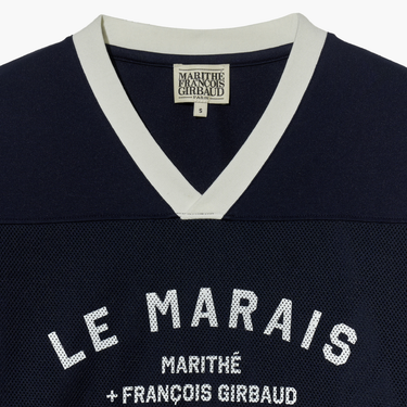 Marithé François Girbaud Mesh Long Sleeve Navy