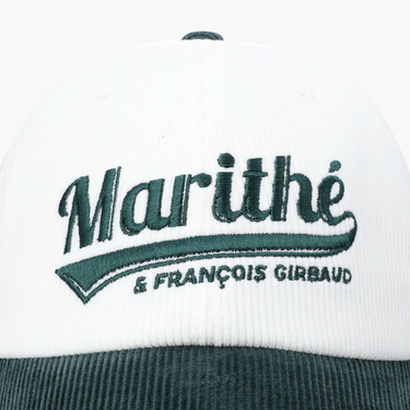 Marithé François Girbaud Vintage Logo Corduroy Covered Cap Dark Green