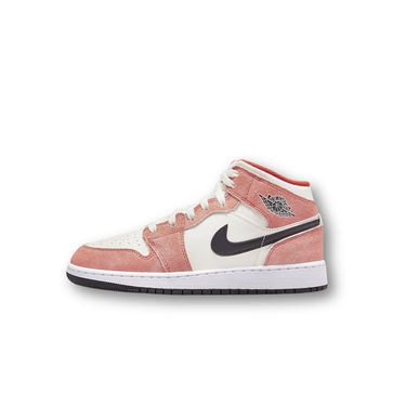 Jordan 1 Mid SE Orange Suede (GS)