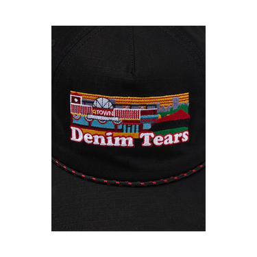 Denim Tears Q Town Cap Black