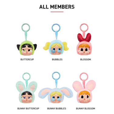 POP MART CRYBABY x Powerpuff Girls Series-Vinyl Face Plush Blind Box *WholeBox