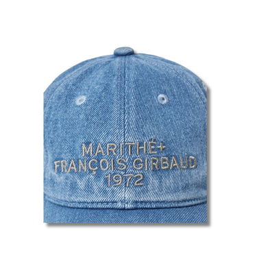 Marithé François Girbaud Lettering Logo Ball Cap Blue