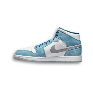 Jordan 1 Mid French Blue Fire Red