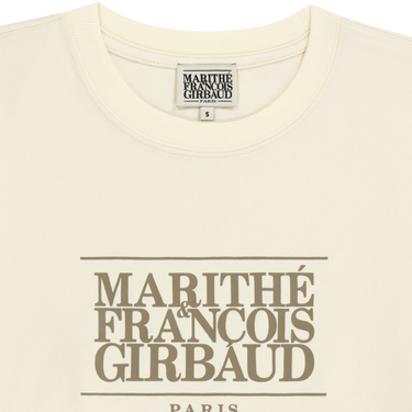 Marithé François Girbaud Classic Logo Tee Cream