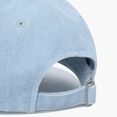 Marithé François Girbaud Denim Washing Regular Logo Ball Cap Light Blue