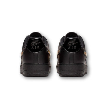 Nike Air Force 1 Black Metallic Gold Removable Swoosh Pack