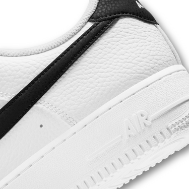 Nike Air Force 1 Low '07 White Black Pebbled Leather