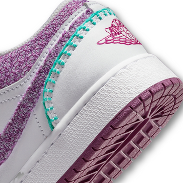 Jordan 1 Low White Light Bordeaux (GS)