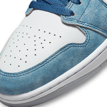 Jordan 1 Mid French Blue Fire Red