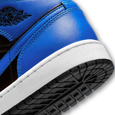 Jordan 1 Mid Hyper Royal Tumbled Leather