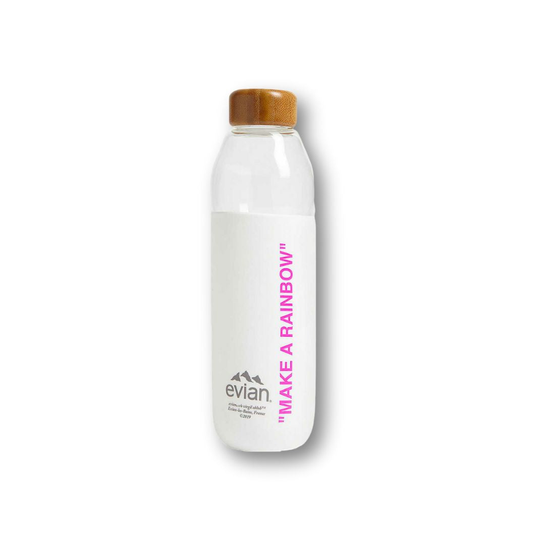 EVIAN BY VIRGIL ABLOH x SOMA Make A Rainbow Refillable Glass Water