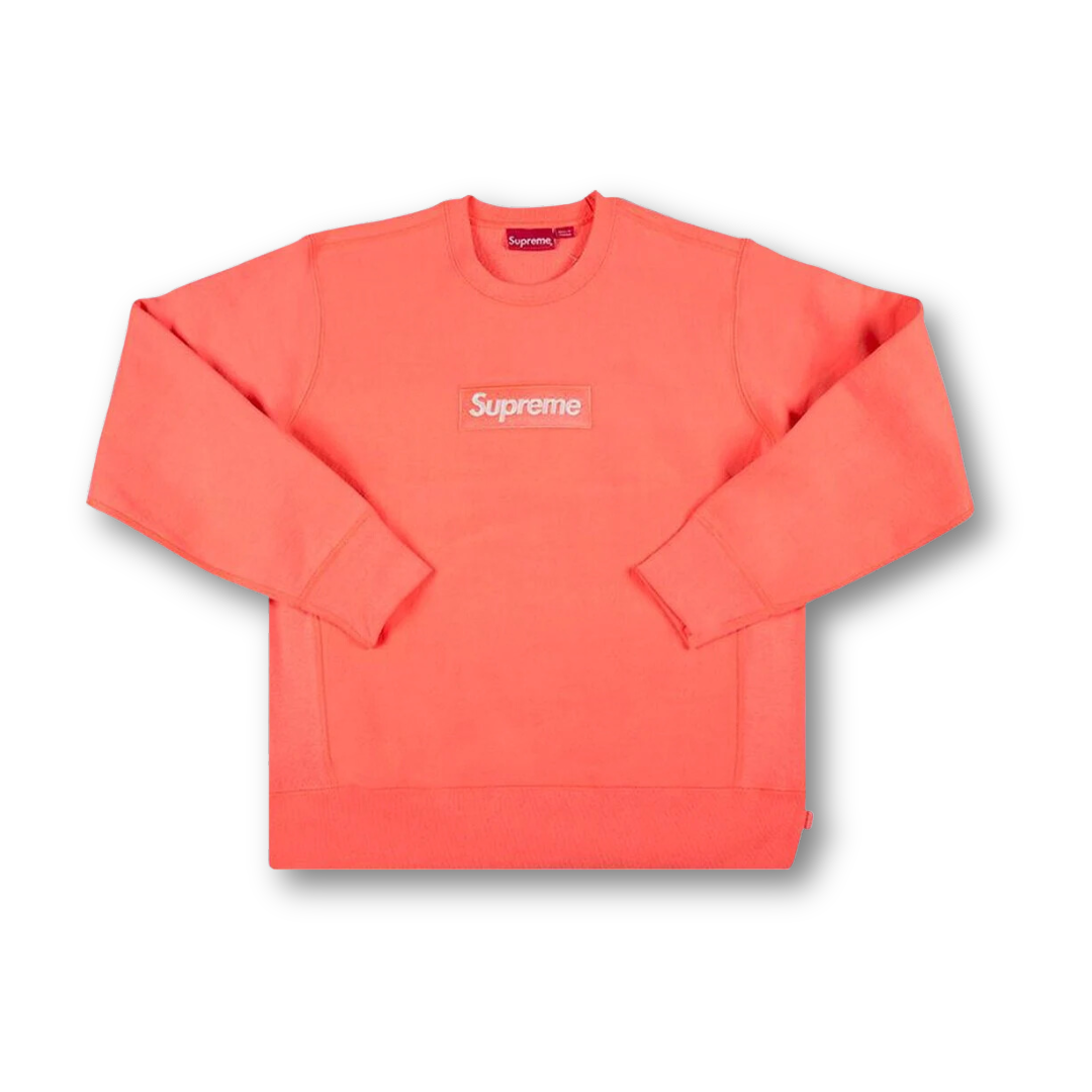 Supreme fluorescent pink box top logo