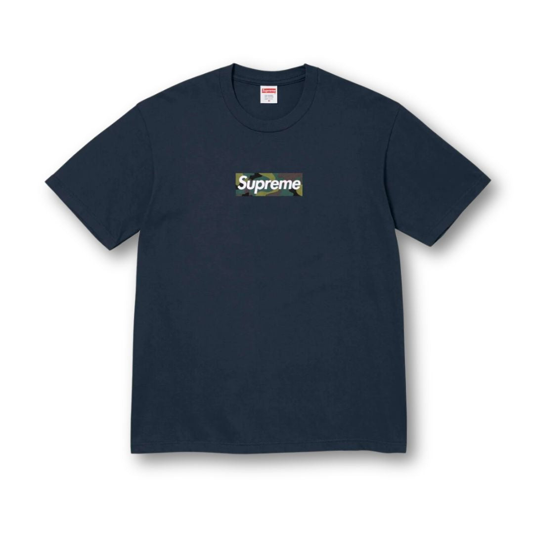 Supreme Box Logo Tee (FW23) Navy – Drop Streetwear
