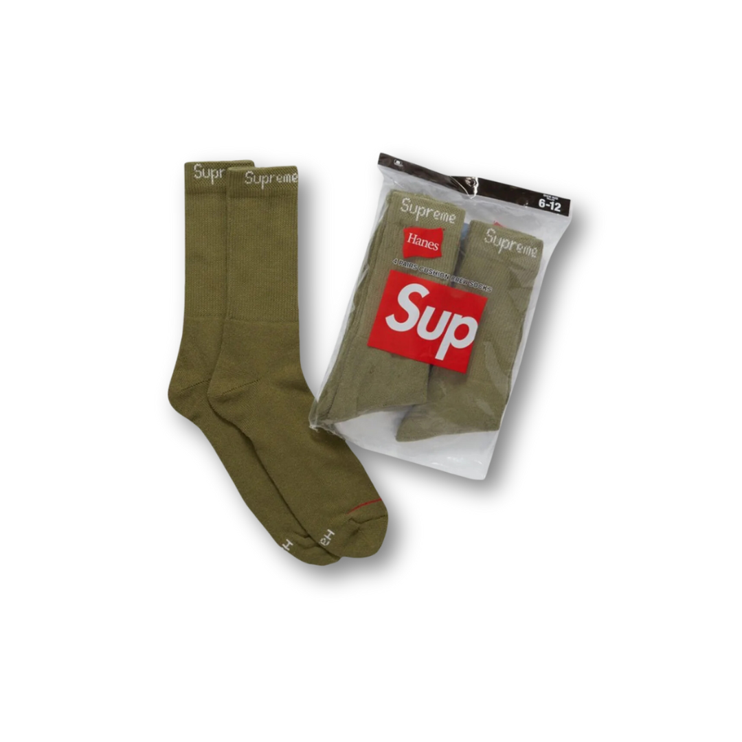 Supreme hanes top crew socks