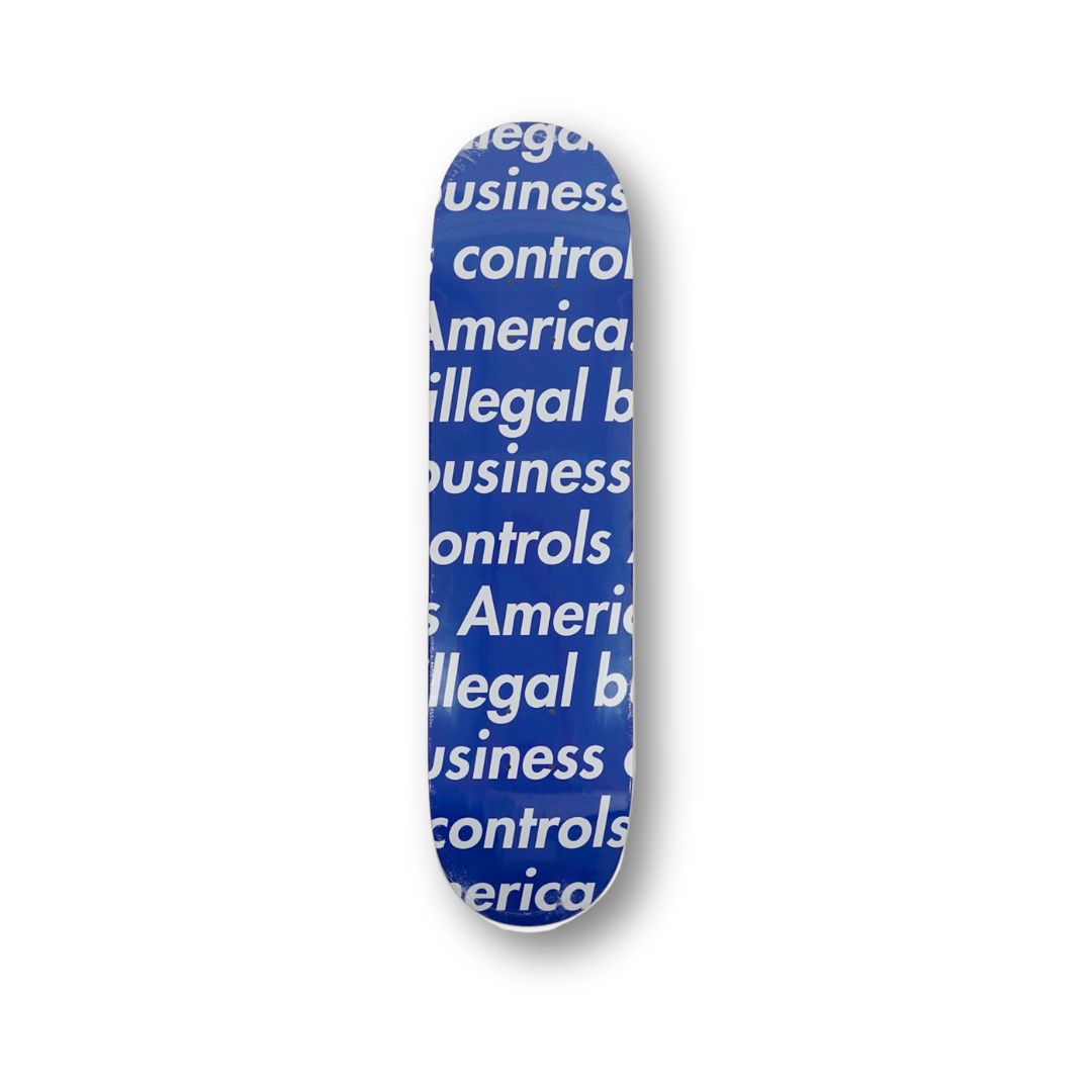 Supreme skateboard hotsell illegal business