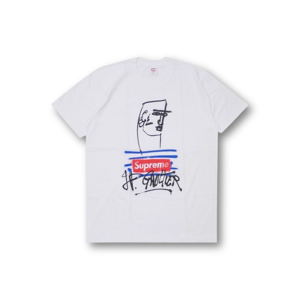 Supreme Jean Paul Gaultier Tee White – Drop Streetwear