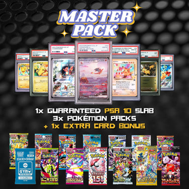 DROP Master Pack – Pokémon TCG PSA Slab Surprise Bundle