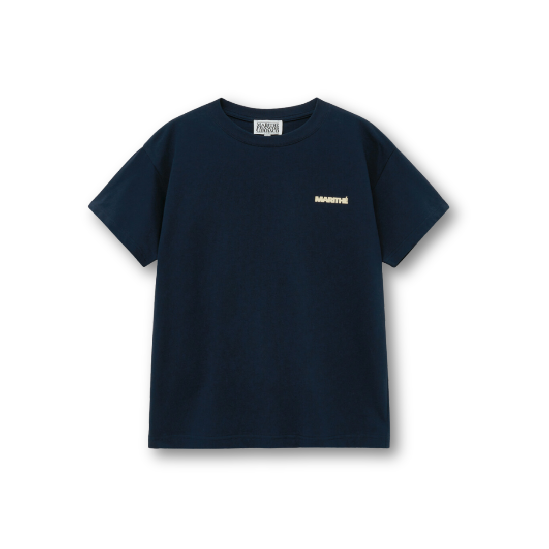 Marithé François Girbaud Union Logo Tee Navy