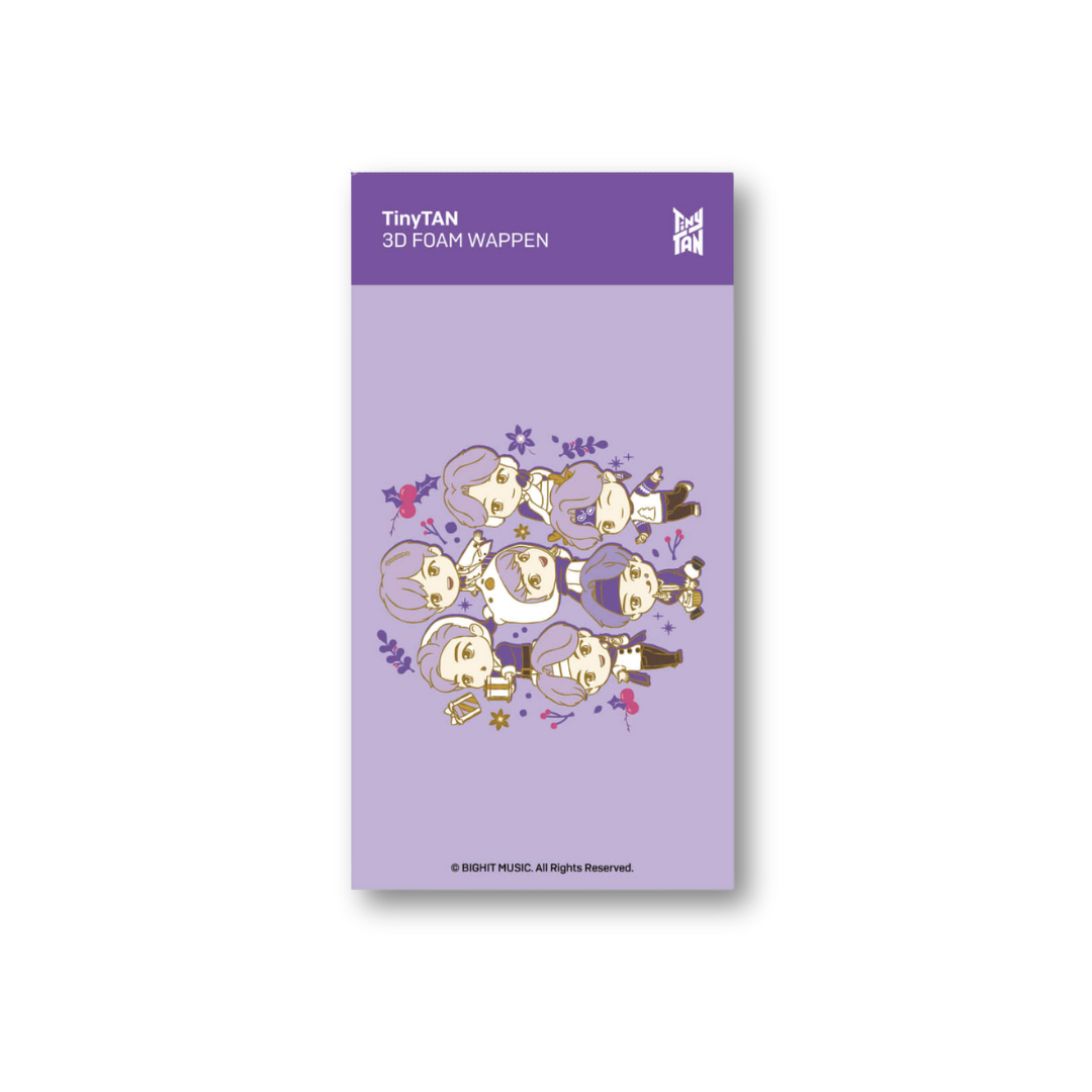 TinyTAN 3D Wappen Purple Holidays