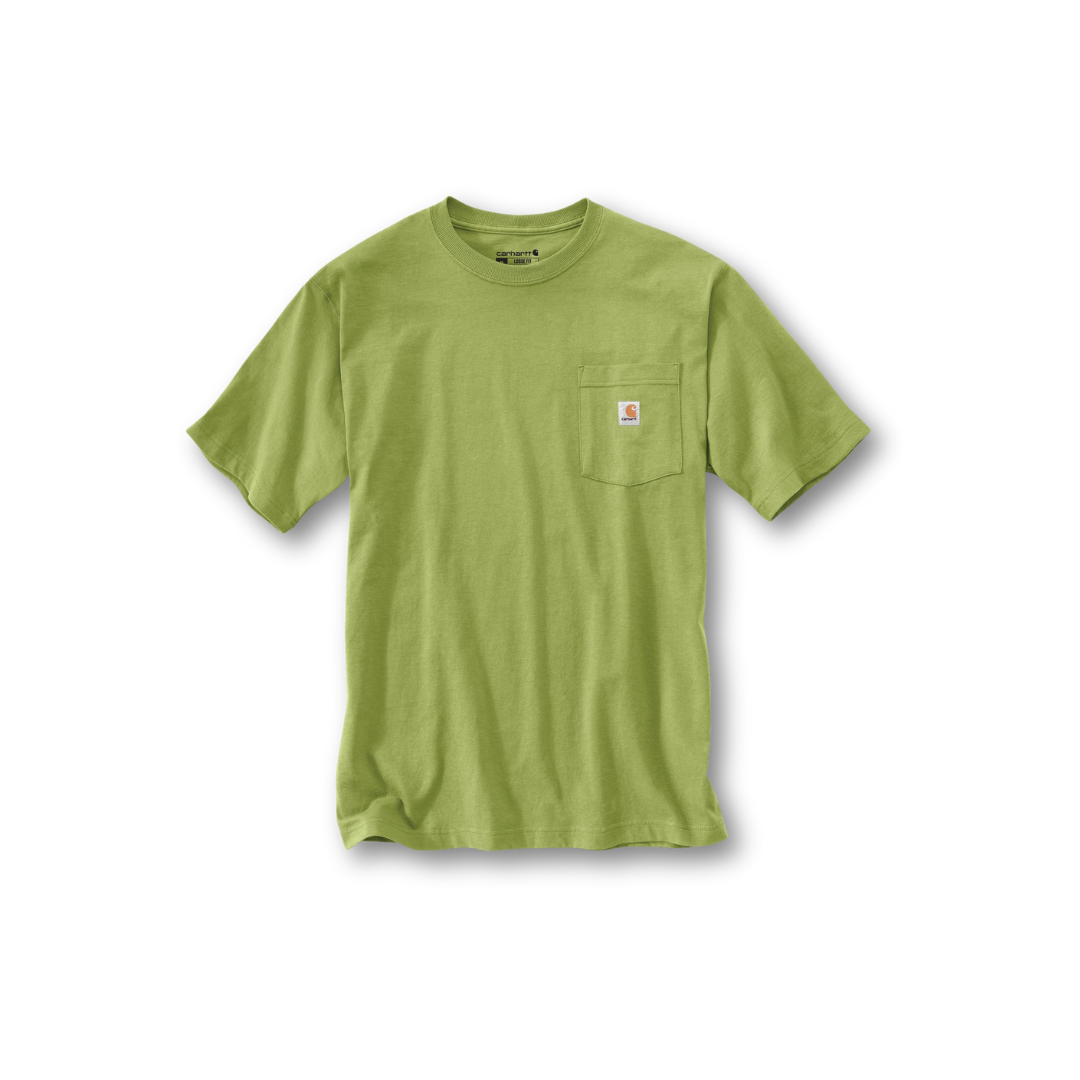Carhartt Men's Loose Fit Heavyweight Short-Sleeve Pocket T-Shirt Algae Green