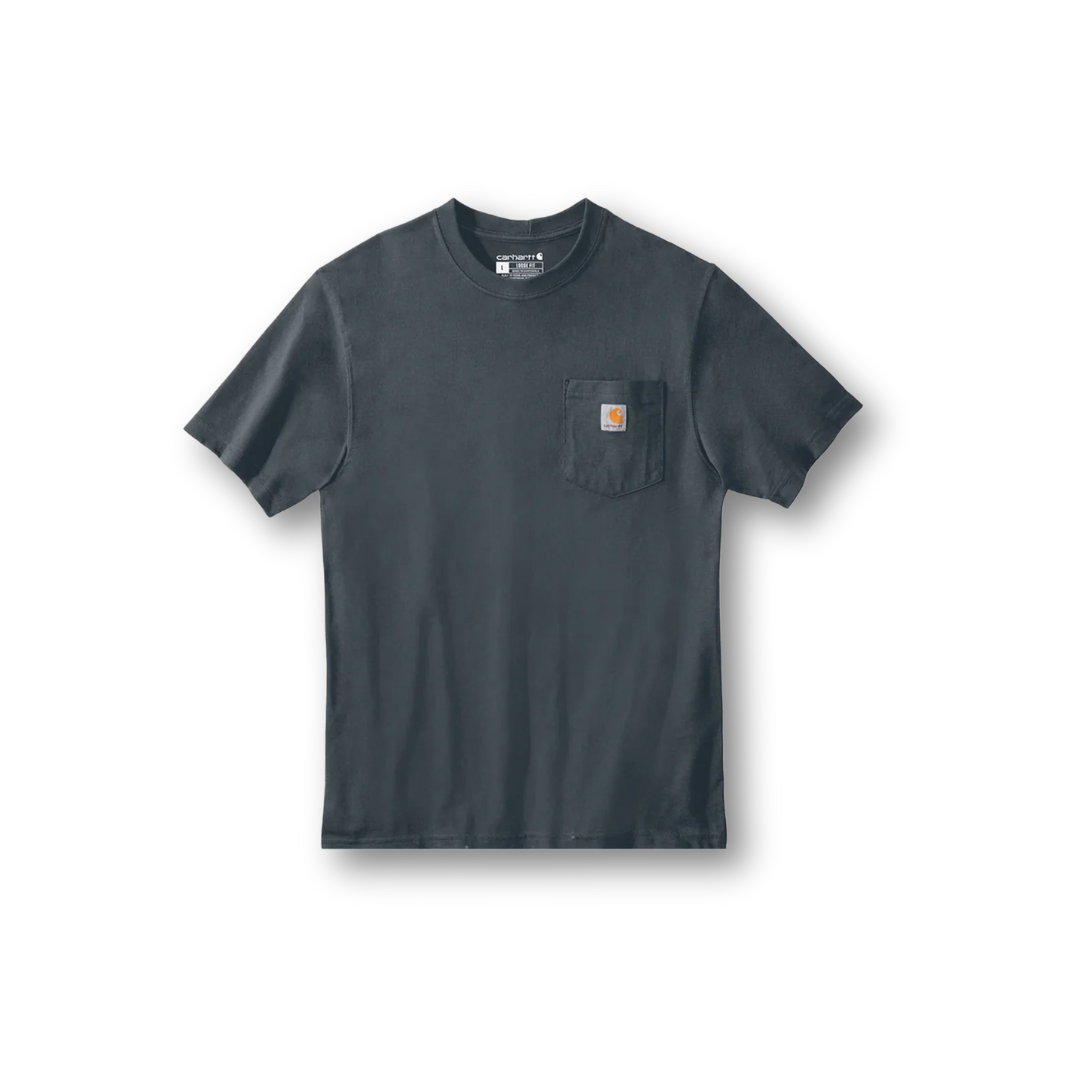 Carhartt Men's Loose Fit Heavyweight Short-Sleeve Pocket T-Shirt Bluestone