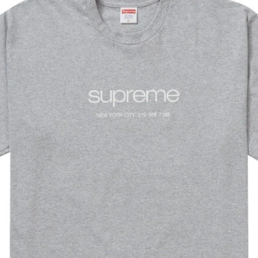 Supreme Shop Tee Heather Grey