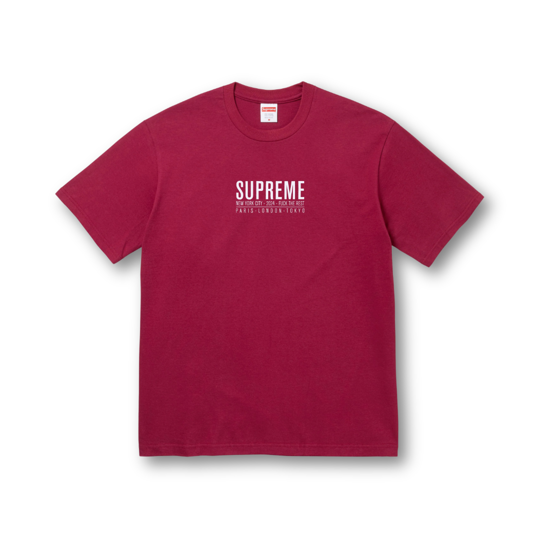 Supreme Paris Tee Cardinal